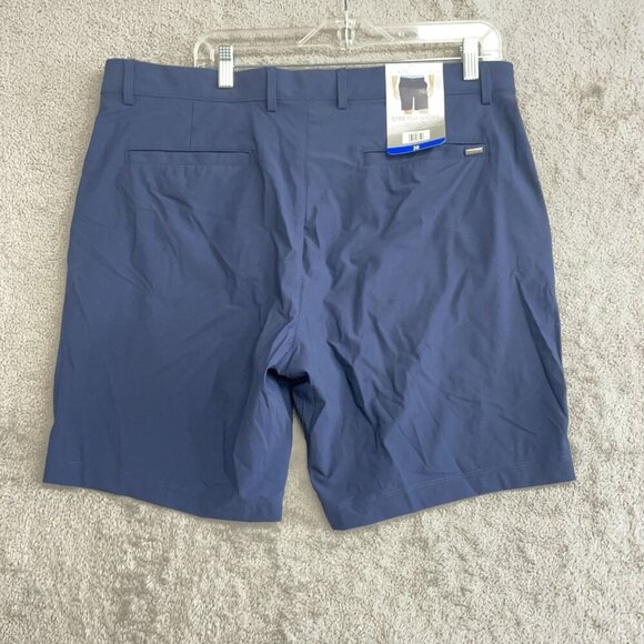 NEW Greg Norman Navy Stretch Shorts Men's 36 Size M Comfort Stretch Waistband - Picture 3 of 7